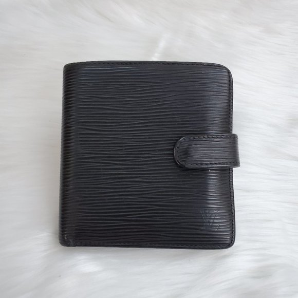 Louis Vuitton Compact Snap Black Epi Wallet - Picture 1 of 12